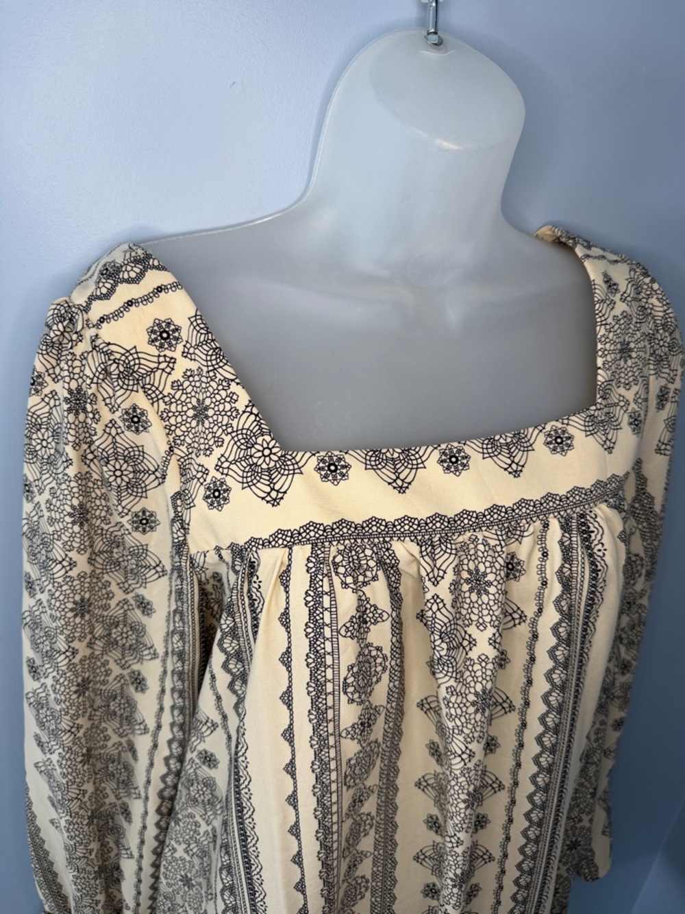 Ces Femme Jillian Bohemian Square Neck Mini Dress - Picture 5 of 14